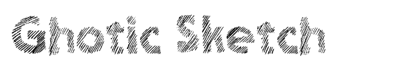 Ghotic Sketch font preview
